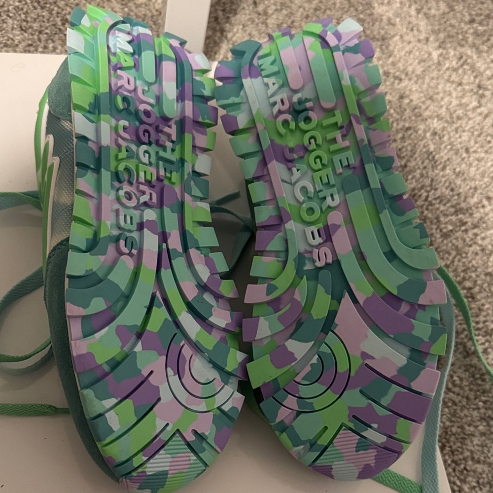 Marc Jacobs Kids Mint & Teal Retro Runner Sneakers - Picture 6 of 10